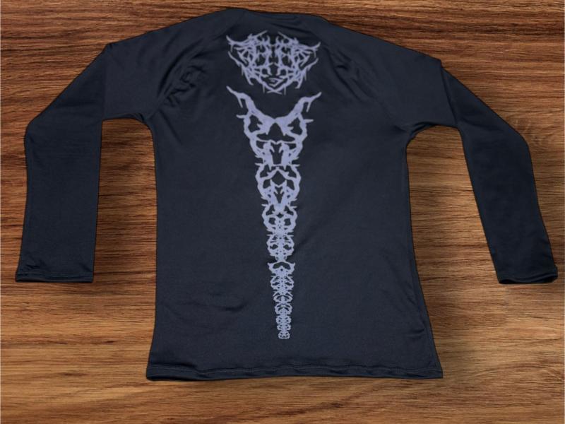  PLAYERA NEGRA ESQUELETO